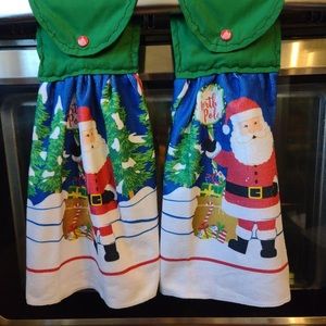 Welcome to the North Pole Hanging Towel, Set of 2